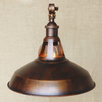 Industrial 1 Light Adjustable LED Wall Sconce in Antique Copper Finish