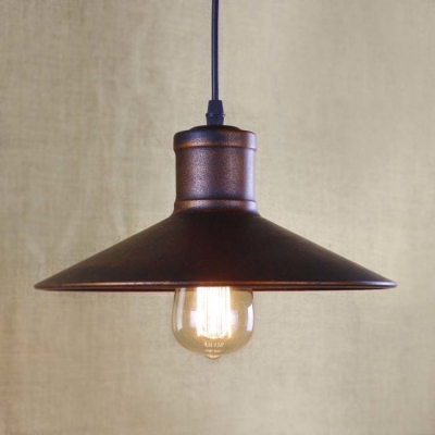 Real Simple 1 Light LED Pendant in Antique Copper Shade for Restaurant