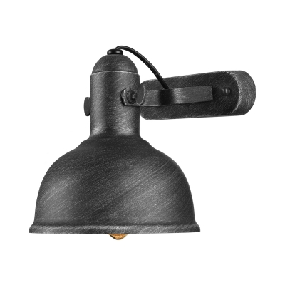 11'' Height Single Light Industrial LED Wall Sconce in Mottled Black Finish