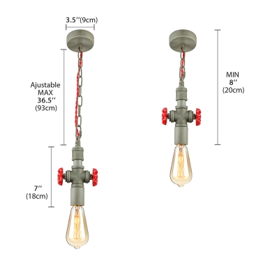 8'' H Mini Indoor Industrial Pipe Ceiling LED Pendant Lamp
