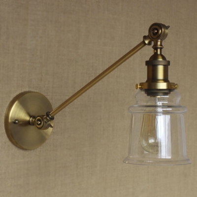 Mini Adjustable LED Wall Sconce in Gold Finish