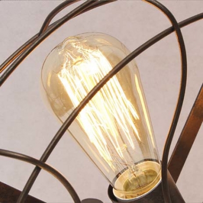 Antique Copper Five Light Fan Shaped LED Table Lamp Accent Table Lamp