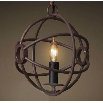 

Antique Copper Ten Inches Wide Single Light LED Mini Globe Pendant