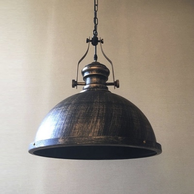 

Vintage Style Single Light Pendant in Old Bronze Finish, HL426411