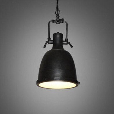 

VIntage Style 1-Lt Mini Hanging Lamp in Antique Black Finish, HL426447