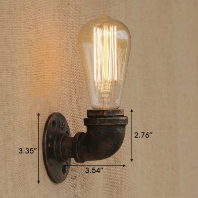 Up and Down Lighting Simple Industrial Mini Pipe LED Wall Lighting