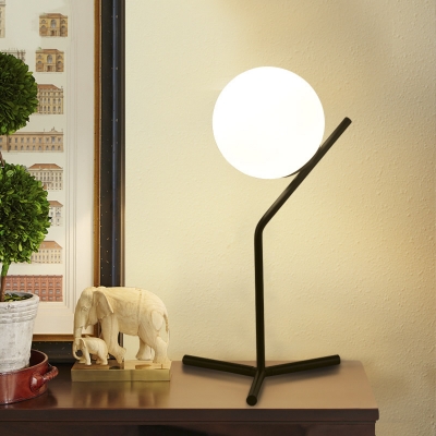 Concise Style 10''W 21''H Single Light Globe Shade Table Light