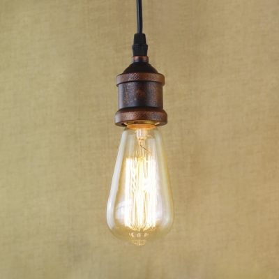 Single Bulb Style Antique Copper Finished Hanging Pendant