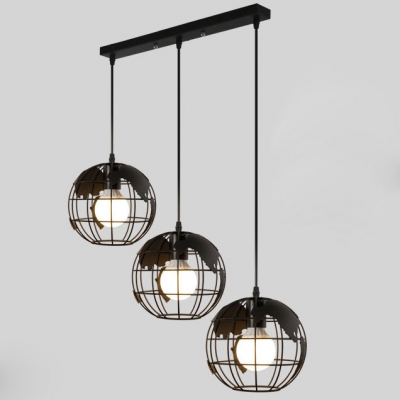 

Nordic Style Globe 3-Lt Multi Light Pendant, HL427336