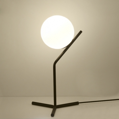 Concise Style 10''W 21''H Single Light Globe Shade Table Light