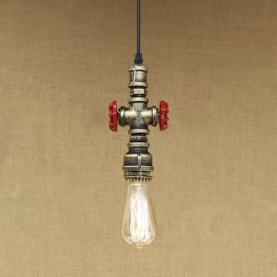 Valve Accent Rustic Loge Pipe Style Hanging Lamp Industrial Ceiling Fixture