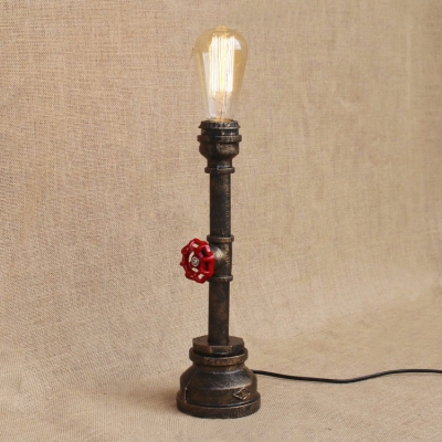 Metal Pipe Style Single Light Table Lamp 13.78
