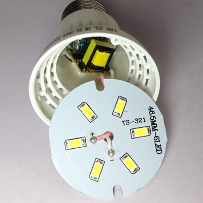 10Pcs 6000K 220V E27 3W LED Globe Bulb 5730SMD 180°