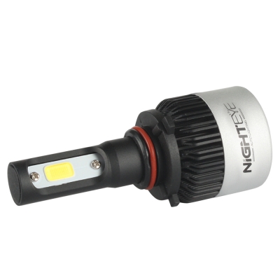 NIGHTEYE S2 Car LED Headlight Bulbs 9005/HB3 72W 9000LM 6500K Bridgelux COB LED Pack of 2