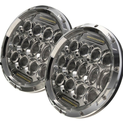 

7 Inch 75W LED Headlight for Jeep Wrangler Hi/Lo Beam with DRL Projection Headlights Cree LED Pack of 2, CL437472