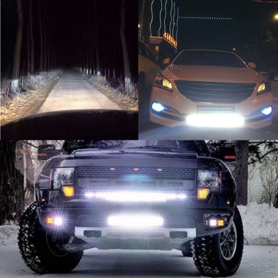 32 Inch Slim LED Work Light Bar 90W 6000K Cree LED Flood Spot Combo Beam For Off Road Truck ATV SUV 4WD Car