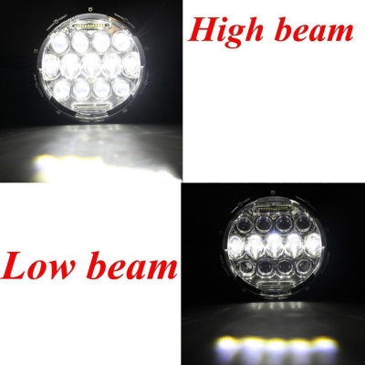 7 Inch 75W LED Headlight for Jeep Wrangler Hi/Lo Beam with DRL Projection Headlights Cree LED Pack of 2