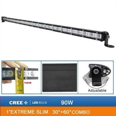 32 Inch Slim LED Work Light Bar 90W 6000K Cree LED Flood Spot Combo Beam For Off Road Truck ATV SUV 4WD Car