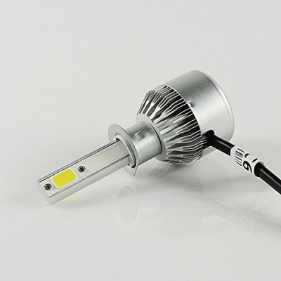 Car LED Headlight Bulbs H1 72W 7600LM 6000K COB LED Pack of 2