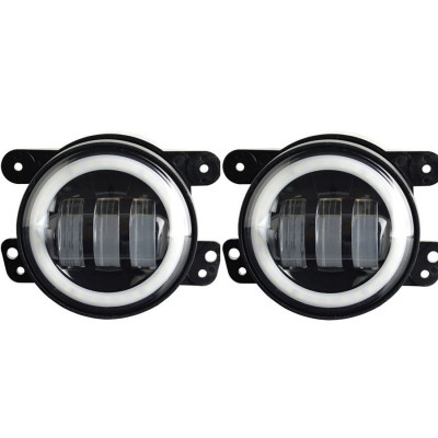 4 Inch 30W LED Fog Light for Jeep Wrangler JK TJ LJ Tractor Boat Cree LED 6500K Pack of 2