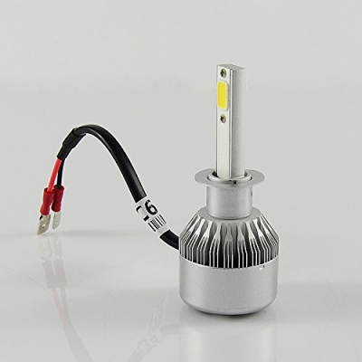 Car LED Headlight Bulbs H1 72W 7600LM 6000K COB LED Pack of 2