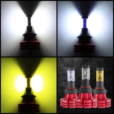 NIGHTEYE X1 Car LED Headlight Bulbs 9005/HB3 60w 10000LM 6500K LUXEON ZES LED Pack of 2