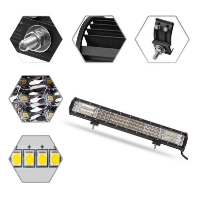 7D+ 20 Inch Combo Beam LED Work Light Bar 288W 28800LM Flood and Spot Tri-Rows OSRAM LED Car Light for Off Road Truck ATV SUV 4WD Car - NEW ARRIVAL