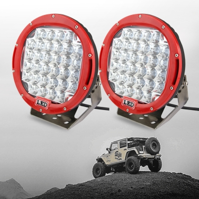 9 Inch LED Work Light 96W Cree LED 30 Degee Spot Beam For Off Road 4WD Jeep Truck ATV SUV Pickup Boat, 2 Pcs