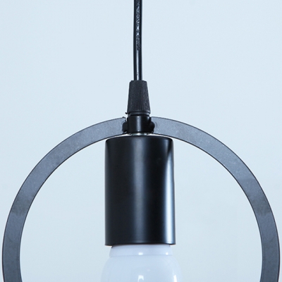 Metal Man LED Hanging Pendant Light Black “Pose”