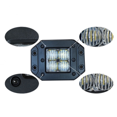 5 Inch LED Work Light 20W 60 Degee Flood Beam For Off Road 4x4 Jeep Truck ATV SUV, 2 Pcs