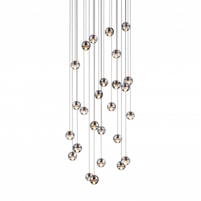 Cascade Glass Balls Pendant Light 26-Light