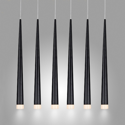 

Narrow Conical Hanging Pendant Light 6 Lights, HL440934