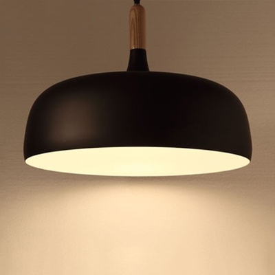 Wood Fashion Pendant Light 12.6''