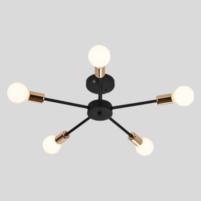 Modern Chandelier Sputnik Style, 5 Lights