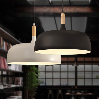 Wood Fashion Pendant Light 12.6''