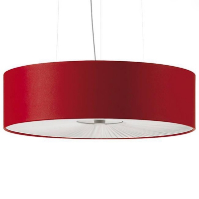 

Shallow Drum Pendant Light Modern Glass Diffuser Black 15.7, Black;red;yellow, HL440761