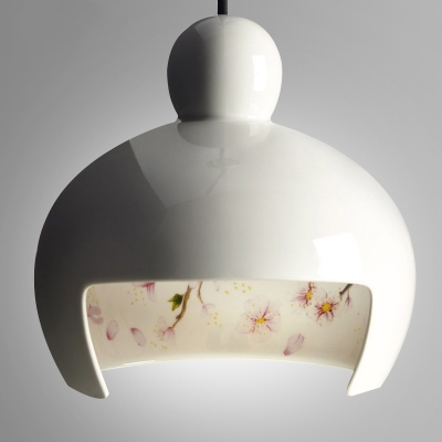 

Ceramic Pendant Light Japanese Sakura White