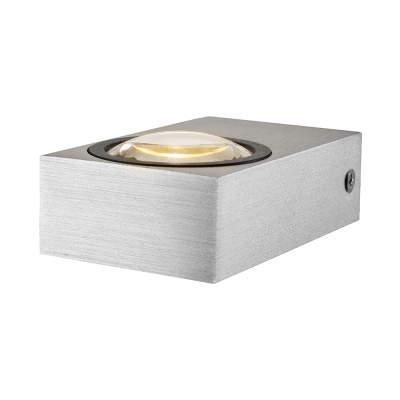 Outdoor Rectangular Wall Sconce LED, Up and Down Lighting