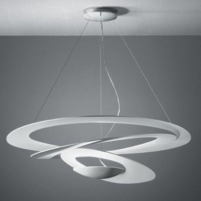 Contemporary Aluminium Tiers Circles Suspension Light