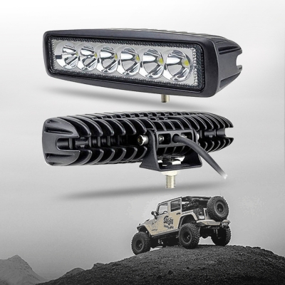 7 Inch LED Work  Light Bar 18W Cree LED Spot Beam  LED For Off Road 4x4 Jeep Truck ATV SUV Pickup, 2 Pcs