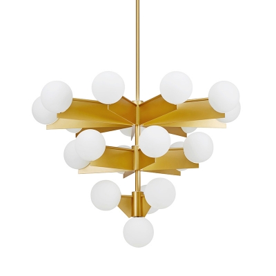 

Globe Chandelier 19-Light White, HL440053