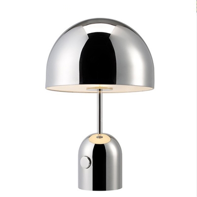 Dome Table Lamp with Chrome/Rose Gold
