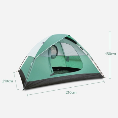 Outdoors 3-Person Instant Self Quick Pitch 3-Season Camping Dome Tent with Carry Bag