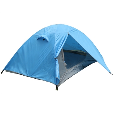 3-Season Water Resistant Backpacking 2-Person Dome Tent in Blue