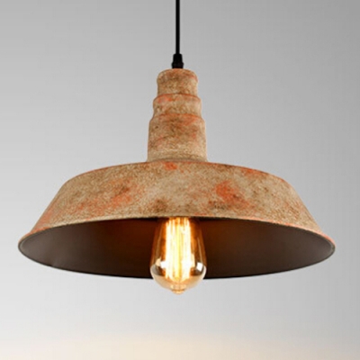 

Industrial Hanging Pendant Light with Rust Pattern Shade, Mini or Full Sized