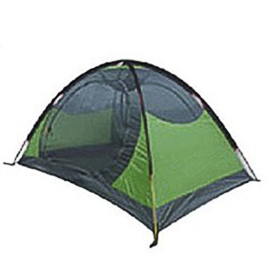 Double Polyester Layer 2-Person Backpacking Anti-UV 3-Season Dome Tent (Green)