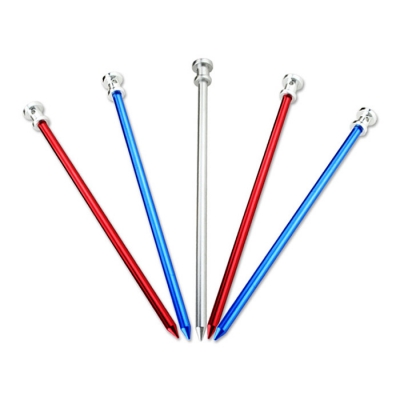 Aluminum Tent Stake-6 Pack (Blue)