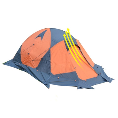 Windproof 2-Person 4-Season Double Layer Ultralight High-Altitude Camping Geodesic Tent