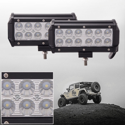 7 Inch Off Road LED Light Bar CREE LED 36W 60 Degree Flood Beam Car Light For Off Road Truck, 4WD, BOAT, JEEP, Pack of 2,