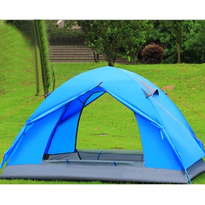 Outdoors Two Person High Quality Camping 3-Season Dome Tent with Carry Bag, Blue